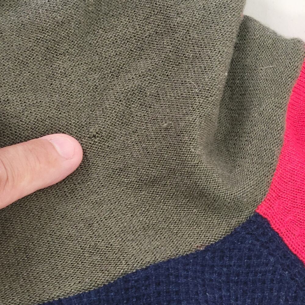 Woolrich Cowl Neck Sweater Kangaroo Pockets Wool Blend Women's Medium - Picture 7 of 11